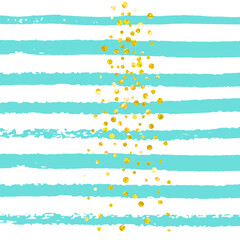 Polka Dot Banner. Scrapbook Effect. Mint Splatter