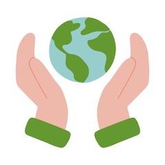 Ecology. Eco icon save the planet. 