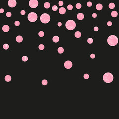 Glamour Background. Metallic Particles. Rose