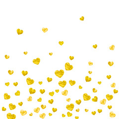 Valentine Day Template. Handdrawn Banner For Birthday. Grunge Frame. Gold Retro Wallpaper. Modern Concept For Anniversary. Yellow Special Poster. Golden Valentine Day Template.