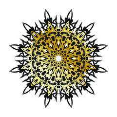 Mandala vector element round ornament decoration.