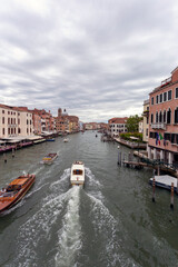 The Canal grande in Venice on a summer morning