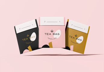 Tea Bags Composition Mockup