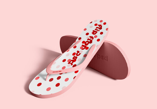 Foam Flip Flop Mockup