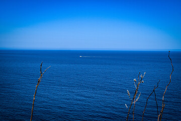 北海道　積丹半島の春の風景