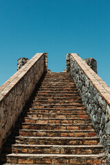 stairway to heaven, stone stairway leading into sky