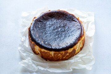San Sebastian Cheesecake close up photo