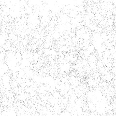 Black and white abstract texture of small villi, sticks, dots and a circle. Seamless monochrome pattern.