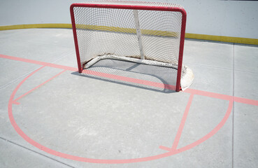 Obraz premium Outdoor Roller Hockey Quad Rink 