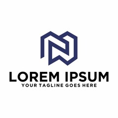 Initial Letter M Media Logo