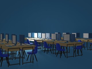 3D　ビジネス　オフィス　PC