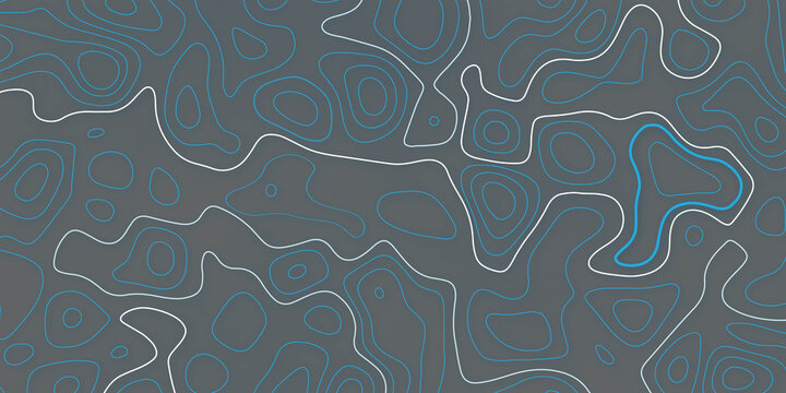 Seamless all over pattern made of altitude contour lines