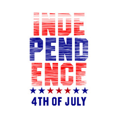 independence Day 4th of july design typography, vector design text illustration, poster, banner, flyer, postcard , sign, t shirt graphics, print etc