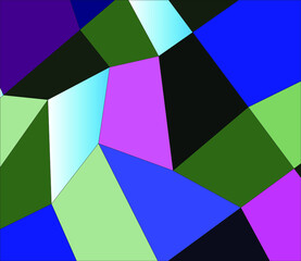 Obraz premium abstract multicolored polygon pattern background art geometric triangles web design illustration