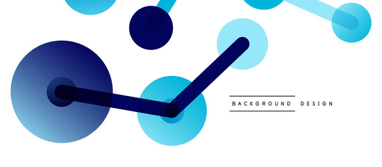 Network concept abstract background. Dots connection. Big data idea. Business template for wallpaper, banner, background or landing