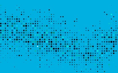 Dark Blue, Green vector texture with disks.