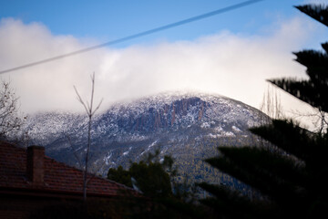 mount wellington, the mountain national park over looking Hobart, Tasmania, Australia 