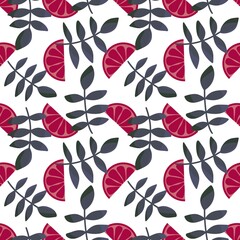 Summer fruit seamless oranges pattern for fabrics and textiles and packaging and linens and kids and wrapping paper