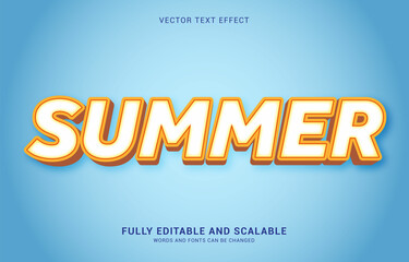 editable text effect, Summer style