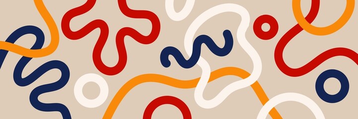 cute trendy landscape background. minimalist retro wallpapers for, banners, prints, posters, etc.