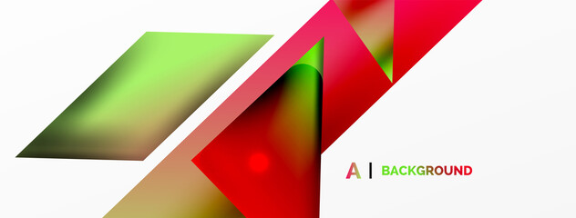 Abstract background. Simple color geometric shapes composition with 3d effect, lights and shadows. Vector Illustration For Wallpaper, Banner, Background, Card, Book Illustration, landing page