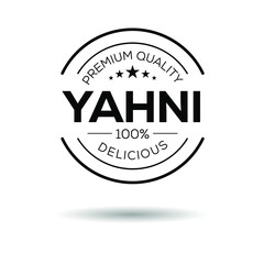 Obraz premium Creative (Yahni) logo, Yahni sticker, vector illustration.