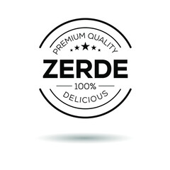 Creative (Zerde) logo, Zerde sticker, vector illustration.