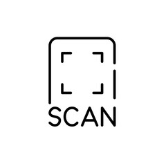 Scan a qr code with your smartphone. Pixel perfect, editable stroke line icon