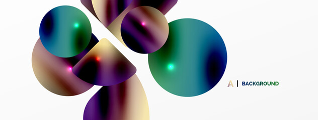 Transparent effects geometric abstract background. Minimalist wallpaper, banner, background or landing