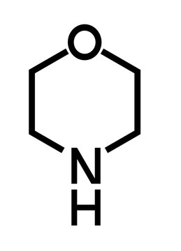 Morpholine Chemical Compound Flat Icon