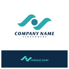 Letter JS Logo Design Template. Initial JS logo concept vector. Emblem, Creative Symbol, Icon