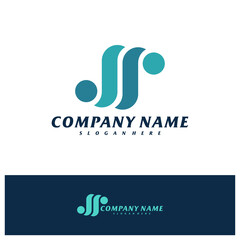 Letter JS Logo Design Template. Initial JS logo concept vector. Emblem, Creative Symbol, Icon