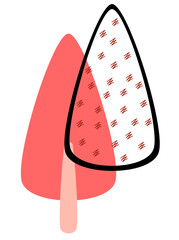 Cute Tree with Scribble Illustration