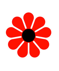 Red Flower Icon