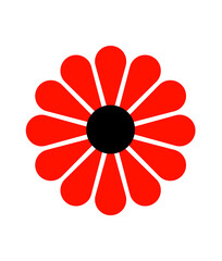 Red Flower Icon