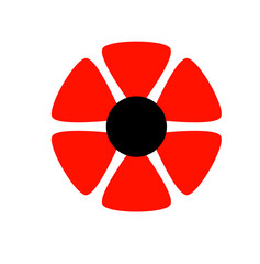 Red Flower Icon