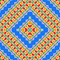 
Seamless vector background with repeat pattern. multicolored  mosaic. Perfect for fashion, textile design, cute themed fabric, on wall paper, wrapping paper, fabrics and home decor.