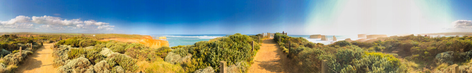 Bay of Islands Coastal Park, panoramic view of Great Ocean Road