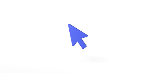 Cursor Isolated on background, icon, 3d rendering.