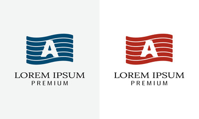 Modern A Flag Design Logo For Your Corporate Identity