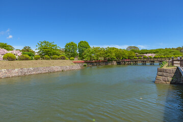 Goryokaku Site, one of the Special Historic Sites of Japan in Hakodate City, Hokkaido Circuit Prefecture, Japan.