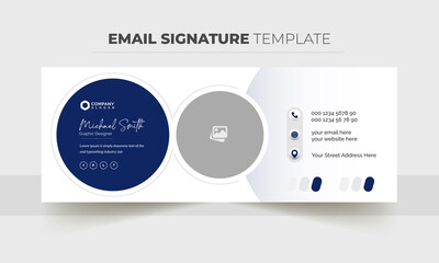Email Signature Template Design, Professional and Clean email design 
