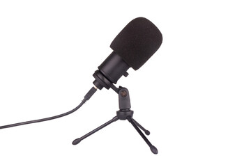 desk mic isolated on white background