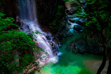 岐阜県中津川市　初夏の付知峡
