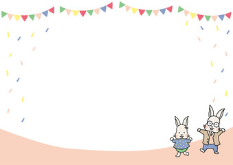 うさぎのフレーム