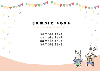 うさぎ　フレーム