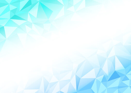 幾何学ポリゴン模様のベクターイラスト　氷のイメージ背景素材