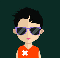 Abstract FeMale avatar many uses for advertising, book page, paintings, printing, mobile wallpaper, mobile backgrounds, book, covers, screen savers, web page, landscapes, birthday card, greeting cards