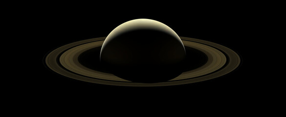 Planet Saturn and his spectacular rings. Elements of this image were furnished by NASA.