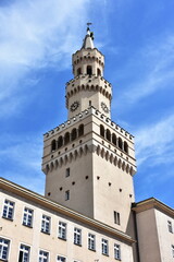 Obraz premium town hall and its town hall tower in Opole,Poland
